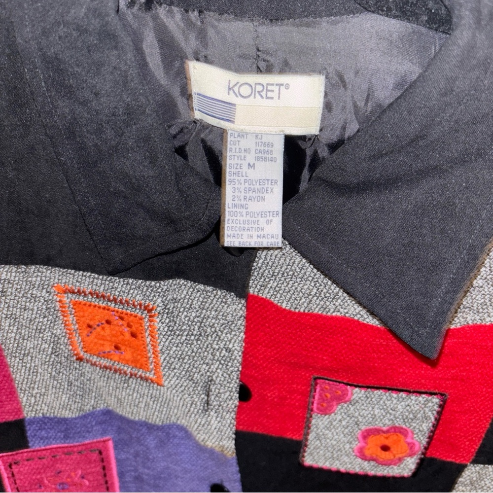 Vintage Koret Women's Patchwork Jacket - Multicol… - image 3
